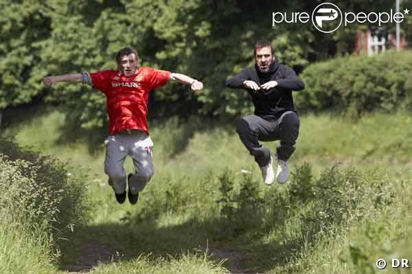 Steve Evets et Eric Cantona dans le film Looking for Eric de Ken Loach