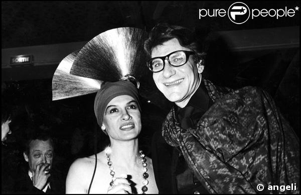Paloma Picasso et Yves Saint-Laurent