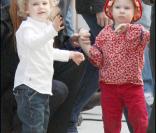 Marcia Cross et ses jumelles sur le tournage de Desperate Housewives