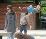 Amanda Peet passe l'après-midi au parc à Cold Water avec sa fille Frances Pen Benioff
