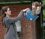 Amanda Peet passe l'après-midi au parc à Cold Water avec sa fille Frances Pen Benioff