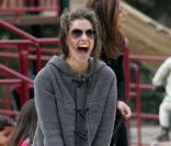 Amanda Peet passe l'après-midi au parc à Cold Water avec sa fille Frances Pen Benioff