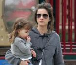 Amanda Peet passe l'après-midi au parc à Cold Water avec sa fille Frances Pen Benioff
