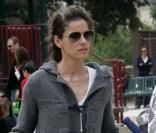 Amanda Peet passe l'après-midi au parc à Cold Water avec sa fille Frances Pen Benioff