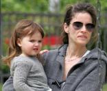 Amanda Peet passe l'après-midi au parc à Cold Water avec sa fille Frances Pen Benioff