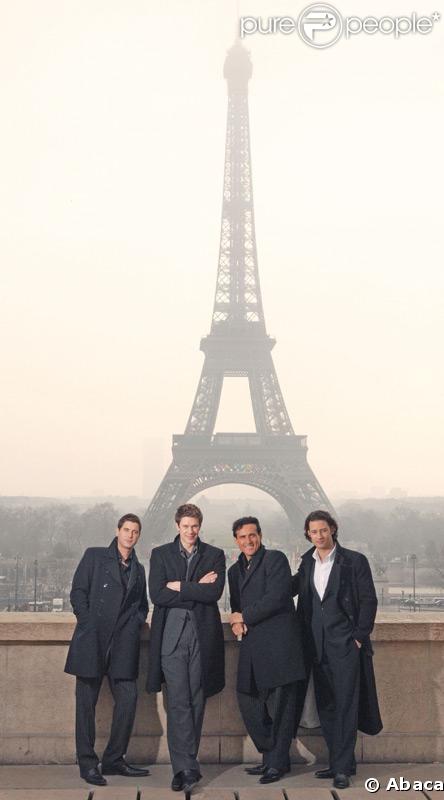 David Miller avec le groupe Il Divo à Paris 