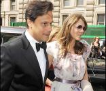 Elizabeth Hurley et Arun Nayar au mariage de Patsy Kensit
