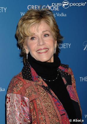 La comédienne, productrice et féministe Jane Fonda