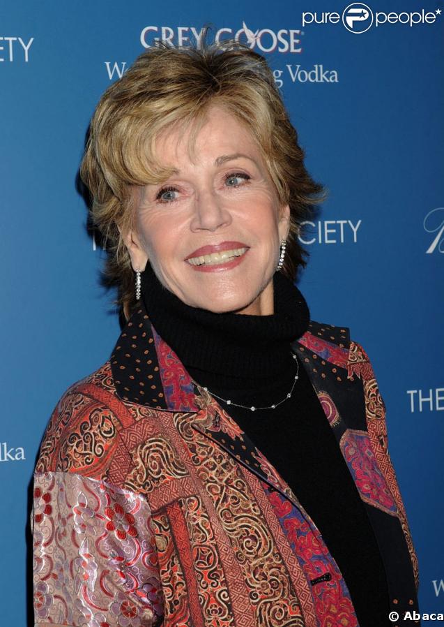 La comédienne, productrice et féministe Jane Fonda