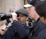 Michael Keaton sur le tournage de The Merry Gentleman