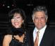 Julie Chen et son mari le président de CBS Corporation Leslie Moonves, dont elle est enceinte, lors de la soirée Vanity Fair du festival du film de Tribeca à New York le 21 avril 2009
