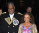 Andre Leon Talley, chroniquer pour Vogue et la créatrice Diane von Furstenberglors de la soirée Vanity Fair du festival du film de Tribeca à New York le 21 avril 2009