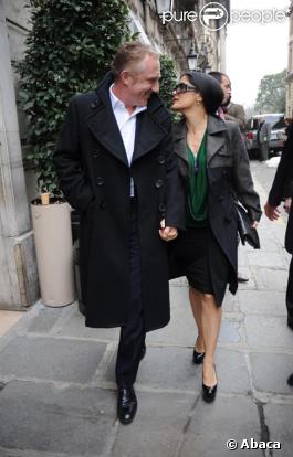 Salma Hayek et son mari François-Henri Pinault en mars 2009 
