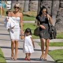 Laeticia Hallyday avec ses deux fillettes, Jade et Joy... au mariage très américain de David Martinon !