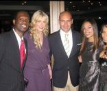Pras Michel des Fugees, Daryl Hannah, Billy Zane et Rosario Dawson et Claudine Oriol lors de la réception en l'honneur des First ladies of Africa à West Hollywood le 20 avril 2009 