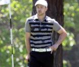 Très stylé, Justin est resté concentré tout au long de son parcours sur le green 
