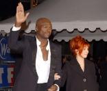 Mylène Farmer et Seal, avec qui elle a fait le duo les Mots en 2002 