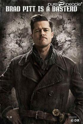 Brad Pitt sur la nouvelle affiche de Inglourious Basterds, de Quentin Tarantino !