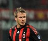 David Beckham sous les couleurs du Milan AC 