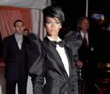 Rihanna à la soirée Costume Institute au Metropolitan Museum de New York, simplement heureuse 