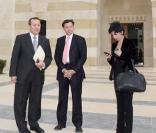 Rachida Dati, lors de son déplacement en Jordanie.