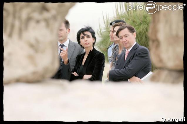 Rachida Dati visite la Citadelle d'Amman, lors de son déplacement en Jordanie.