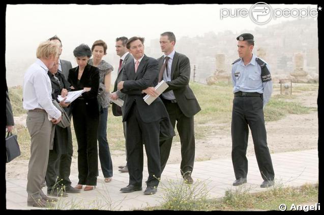Rachida Dati visite la Citadelle d'Amman, lors de son déplacement en Jordanie.