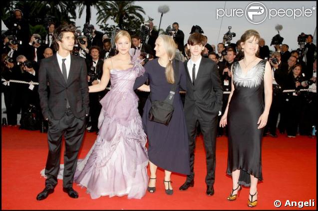 Thomas Sangster, Abbie Cornish, Jane Campion, Ben Wishaw et Kerry Fox : L'équipe du film Bright Star, le 15 mai 2009 à Cannes 