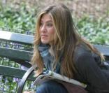 Jennifer Aniston sur le tournage de The Baster à New York avec Jason Bateman le 14 mai 2009