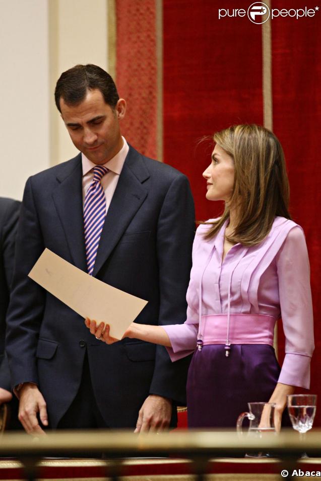 Letizia d'Espagne et Felipe ce matin à Madrid