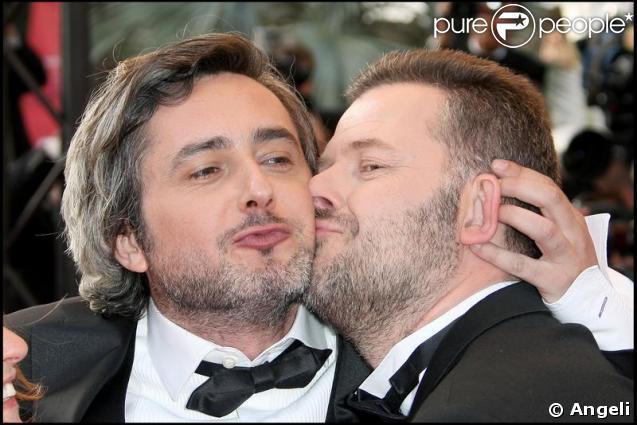 Nicolas Rey et Eric Naulleau lors de la montée des marches du 22 mai 2009 du 62e Festival de Cannes