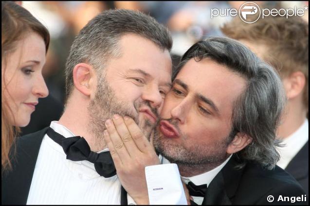 Eric Naulleau et Nicolas Rey lors de la montée des marches du 22 mai 2009 du 62e Festival de Cannes