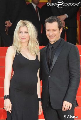 Laetitia Casta et son mari Stefano Accorsi lors du 62e Festival de Cannes