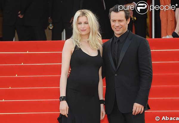 Laetitia Casta et son mari Stefano Accorsi lors du 62e Festival de Cannes