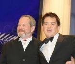 Terry Gilliam (à gauche) lors de la cérémonie de clôture du 62e Festival de Cannes le 24 mai 2009