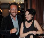 Alexis Trégarot et Béatrice Ardisson lors de la soirée de réouverture de l'Hôtel Mathurin à Paris le 26 mai 2009