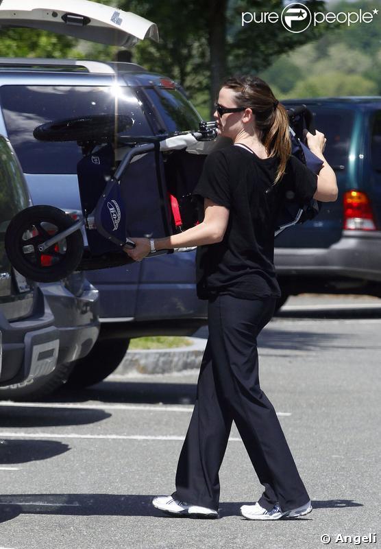 Jennifer Garner à Boston, hier 