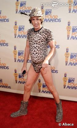 Sacha Baron Cohen, toujours aussi déjanté aux MTV Movie Awards, le 31 mai 2009