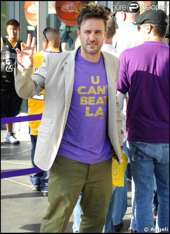 David Arquette se rendant au match des finales NBA opposant les Lakers à Orlando Magic au Staples Center de Los Angeles le 4 juin  2009