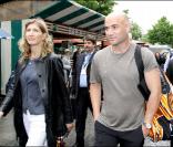 Steffi Graf et Andre Agassi jouent à Roland-Garros pour leurs associations le 6 juin 2009