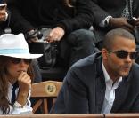 Tony Parker et  Eva Longoria à Roland-Garros  