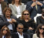 Le couple Tony Parker/Eva Longoria installé à côté d'Isabelle Adjani, avec le couple Bixente Lizarazu/Claire Keim
