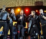 Lionel Richie et Blue lors du Summertime Ball organisé par la radio londonienne 95.8 Capital FM