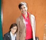 Ariel Wizman et son fils à Roland-Garros