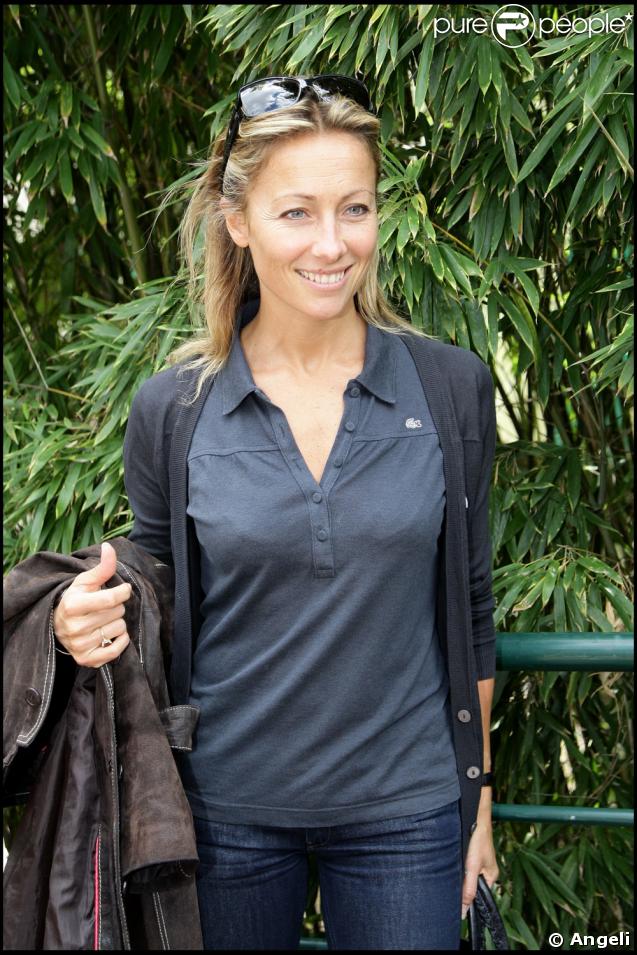 Anne-Sophie Lapix à Roland-Garros