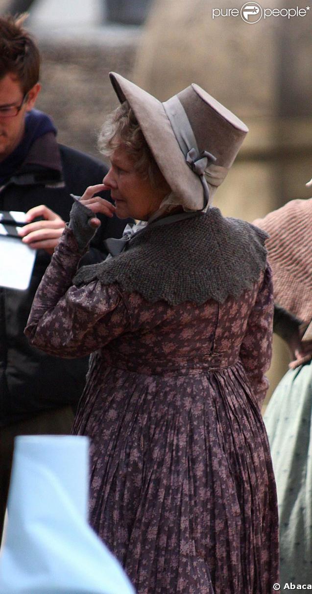 Dame Judi Dench sur le tournage de 