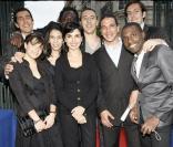 Rachida Dati entourée de ses plus actifs supporters  lors de l'inauguration du Festival de cinéma du VIIe arrondissement à Paris le 9 juin 2009