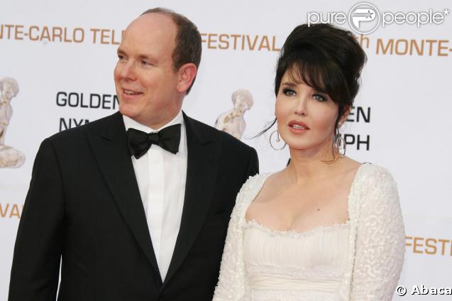 Isabelle Adjani et le Prince Albert au Festival de Monte-Carlo