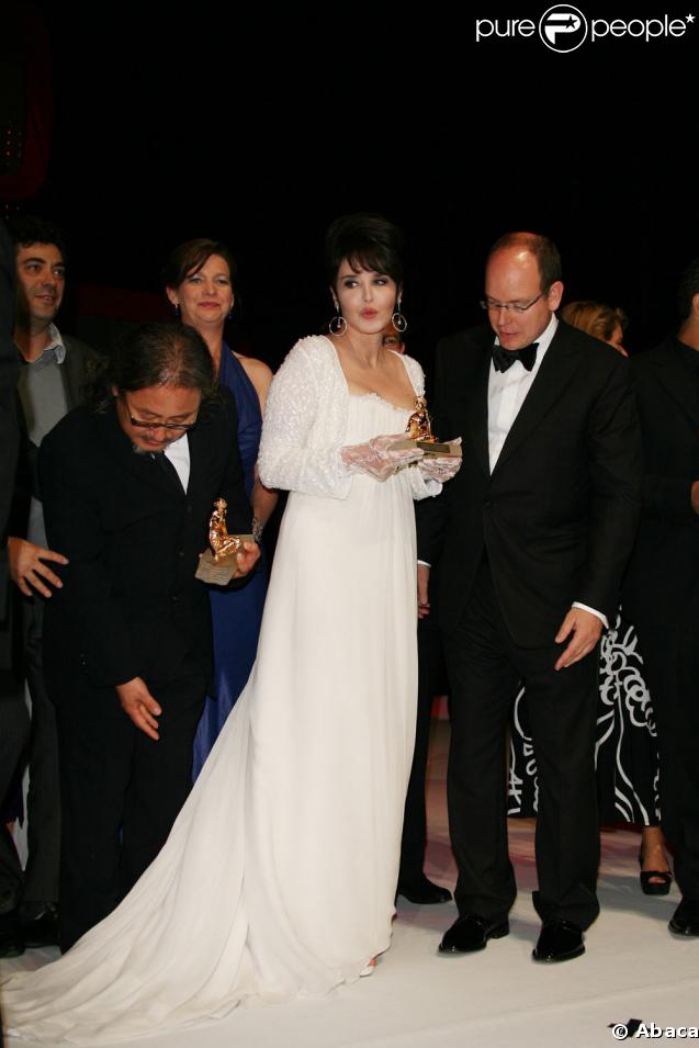 Isabelle Adjani et le Prince Albert au Festival de Monte-Carlo