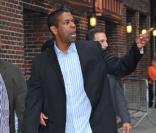 Denzel Washington se rend au David Letterman show à New-York le 11 juin 2009